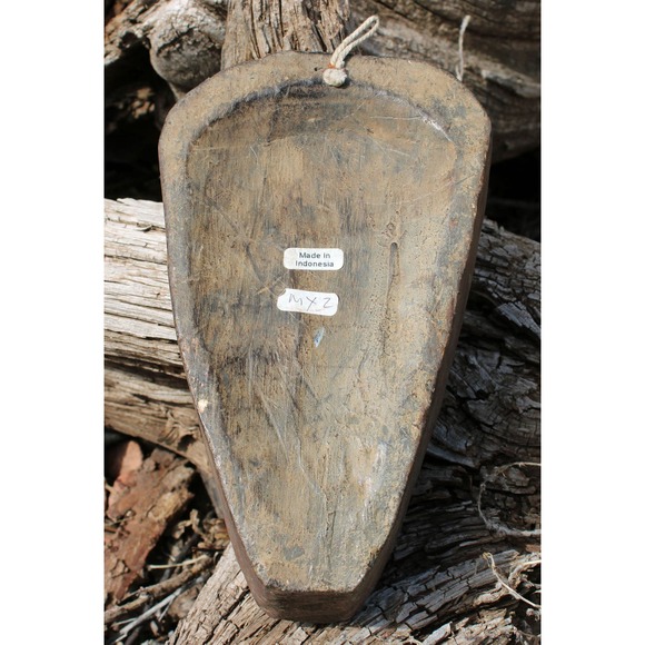 Handcrafted in Indonesia Carved Tribal Mask - Picture 2 of 2